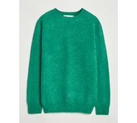 Harley Of Scotland Brushed Supersoft Lambswool Crewneck Evergreen Grün M