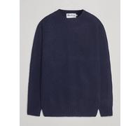 Harley Of Scotland Brushed Supersoft Lambswool Crewneck Navy Blau M