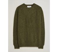 Harley Of Scotland Brushed Supersoft Lambswool Crewneck Scots Pine Grün S