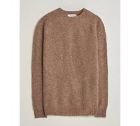 Harley Of Scotland Brushed Supersoft Lambswool Crewneck Tundra Braun S