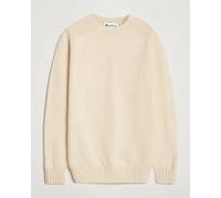 Harley Of Scotland Brushed Supersoft Lambswool Crewneck Vanilla Weiß XL