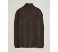 Harley Of Scotland Brushed Supersoft Lambswool Rollneck Carob Braun M