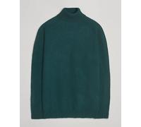 Harley Of Scotland Brushed Supersoft Lambswool Rollneck Tartan Grün XXL