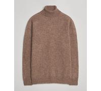 Harley Of Scotland Brushed Supersoft Lambswool Rollneck Tundra Braun XL