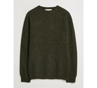 Harley Of Scotland Donegal Wool Crewneck Harris Green Grün L