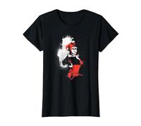 Harley Quinn Splattered Couple T Shirt T-Shirt, Damen, Schwarz, XXL