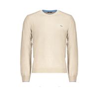 Kontrastdetail Rundhalspullover mit Sticklogo - Größe: 2XL