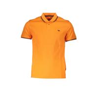 Harmont & Blaine Sleek Summer Slim Fit Polo Herrenhemd, Orange, Medium, Orange/Abendrot im Zickzackmuster (Sunset Chevron)