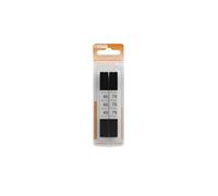 HARO active Standard Schnürsenkel flach, 2 Paar, schwarz, Allround Schnürsenkel für jeden Schuh, 1x 60 cm 1x 75 cm, Schuhbänder, Allroundsenkel, Flachsenkel
