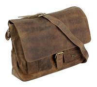 Harolds Antik Messenger Bag aus Leder 39 cm Natur