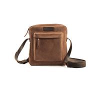 HAROLD´s Antic Bully Crossbag Tasche Natur Braun mit Reißverschluss und Schultergurt Rindsleder