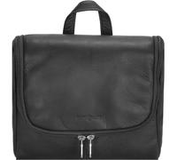 HAROLDŽs Country Leisure Kulturbeutel medium Tasche mit Reißverschluss Rindsleder schwarz