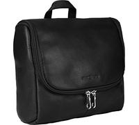 HAROLDŽs Country Leisure Kulturbeutel medium Tasche mit Reißverschluss Rindsleder schwarz