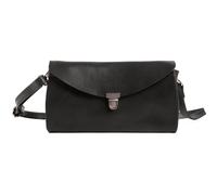 HAROLD'S Leder Umhängetasche Fold Handbag Clutch Black schwarz