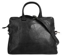 Harold's Submarine Handtasche Leder 38 cm Laptopfach schwarz