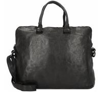 Harold's Submarine Handtasche Leder 38 cm Laptopfach schwarz