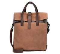 Harold's Twister Aktentasche mit Rucksackfunktion Leder 34 cm Laptopfach braun