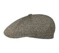 Harridge Silk Flatcap by Stetson beige-schwarz 56 cm