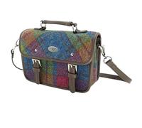 Harris Tweed 'Bervie' Mini-Umhängetasche in mehrfarbigem Schottenkaro, Col 46 Multicolour