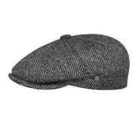 Harris Tweed Herringbone Flatcap by Lierys schwarz-grau L (58-59 cm)