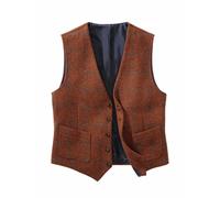 Harris-Weste Karo Mey & Edlich Orange 50 Herren