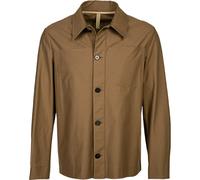 Harris Wharf London Overshirt Herren Comfort Fit Langarm Kent-Kragen Baumwolle braun, 52