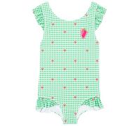 Harry Bear Badeanzug Mädchen, verspielter Kurzarm Badeanzug, bequemer Schwimmanzug Kinder Einteiler Für Mädchen, Grün 104