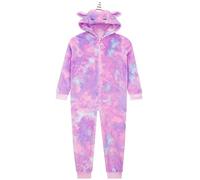 Harry Bear Einhorn Schlafanzug Mädchen | Fleece Overall | Onesie | Jumpsuit Schlafanzug | Lila 122