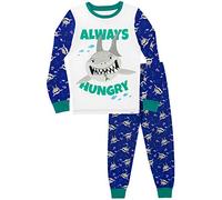 Harry Bear Jungen Hai Schlafanzug Slim Fit Blau 128