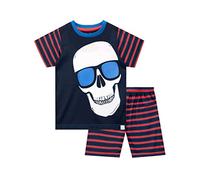 Harry Bear Jungen Schädel Schlafanzug Kurz Blau 152