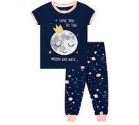 Harry Bear Mädchen Mond Schlafanzug Slim Fit Blau 146