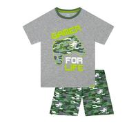 Harry Bear Schlafanzug Jungen, Gaming Schlafanzüge Für Jungen, Gamer Schlafanzug Kurz Mehfarbig 122