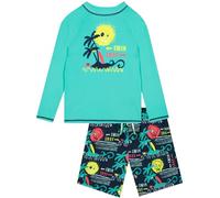 Harry Bear Skull Badeanzug Jungen, Schwimmanzug Kinder Mit Top Und Badeshorts Jungen Mit Taschen, Stylischer Badeanzug Kinder, Mehrfarbig 158