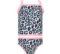 Harry Bear Tankini Mädchen | Leoparden Schwimmanzug Kinder | Badeanzug Mädchen | Blau 104