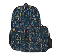 Harry Potter 3D Schulrucksack Lunchbox Federmäppchen Zauberer Schultasche Magischer Laptop Tagesrucksack,
