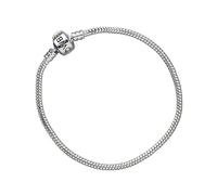 Harry Potter versilbertes Charm-Armband für Slider Charms, S, Silber, Ohne Stein