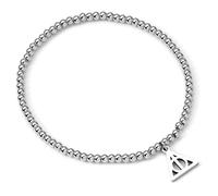 Harry Potter Armband aus Edelstahl mit Perlen und Heiligtümer des Todes, Einheitsgröße, Edelstahl, Kein Edelstein