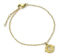 Harry Potter Armband aus Edelstahl, Zeitumkehrer, goldfarben, Einheitsgröße, Edelstahl, Kein Edelstein
