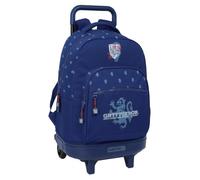 Harry Potter Captain Großer Rucksack mit Rädern, kompakt, abnehmbar, ideal für Kinder verschiedener Altersgruppen, bequem und vielseitig, Qualität und Widerstandsfähigkeit, 33 x 22 x 45 cm,