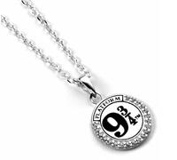 Harry Potter Carat Shop Halskette aus Sterlingsilber, 9 3/4, verziert mit Kristallen, Sterling Silber, Kristall