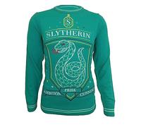 Harry Potter Christmas Jumper Slytherin Crest offiziell Unisex Grün Ugly Sweater XXL