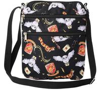 Harry Potter Crossbody-Taschen für Damen, Hogwarts Gryffindor, Offiziell lizenzierte Kleine Sling Bag, Umhängetasche, Umhängetasche, Reisegeldbörse für Reisepass, Zaubererwelt-Fans, Erwachsene &