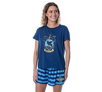 Harry Potter Damen Hogwarts Castle Shirt und Shorts Nachtw sche Pyjama Set - alle 4 H user erh ltlich, Ravenclaw, M