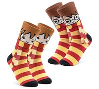 Harry Potter Damen Socken, 2er Pack Kuschelsocken Damen Flauschig mit ABS