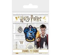 Harry Potter Emaille-Anstecknadel (Ravenclaw-Design), 3 cm x 2,5 cm - Offizieller Merchandise-Artikel, Einheitsgröße, Emaille, Metall, Silber, Kein Edelstein