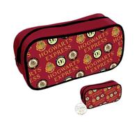 Harry Potter Federmäppchen (Gleis 9 3/4 und Hogwarts-Design), rechteckiges Stifte-Etui mit Reißverschluss - offizielles Merchandise
