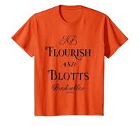 Harry Potter Flourish and Blotts T-Shirt, Kinder, Orange, 98