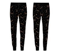 Harry Potter Freizeit- / Pyjama- Hose schwarz mit goldenem Schriftzug, Größe L
