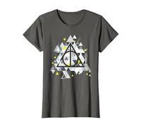 Harry Potter Geometrical Deathly Hallows T-Shirt, Damen, Anthrazit, XL