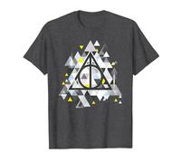 Harry Potter Geometrical Deathly Hallows T-Shirt, Herren, Anthrazit Meliert, 3XL